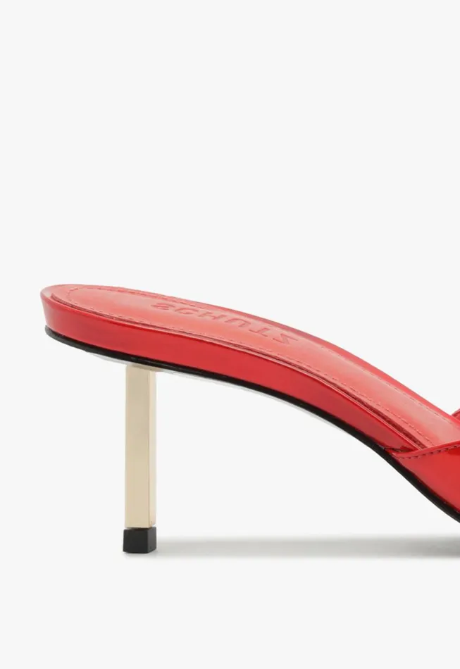 Schutz Shoes Mules Dethalia Pin Sandal Red 8211 Women