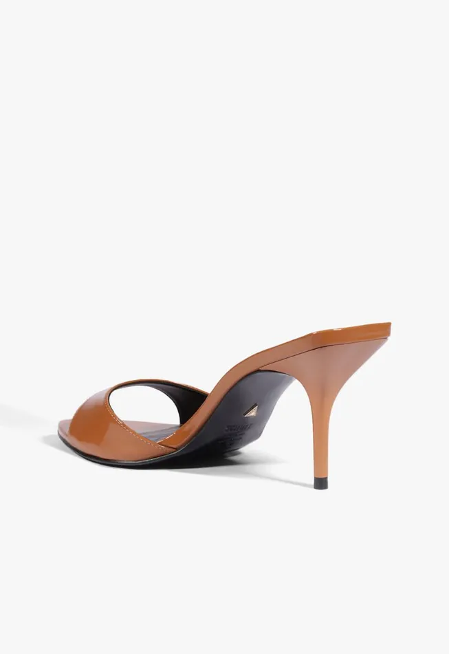 Schutz Shoes Mules Elodie Patent Leather Sandal Honey Peach 8211 Women
