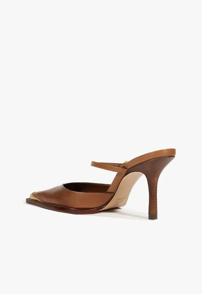 Schutz Shoes Pumps Charlotte Mule Pump Dark Caramel 8211 Women