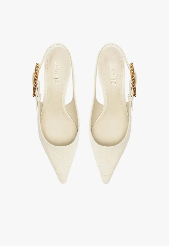 Schutz Shoes Pumps Ciara Mid Pump Pearl 8211 Women