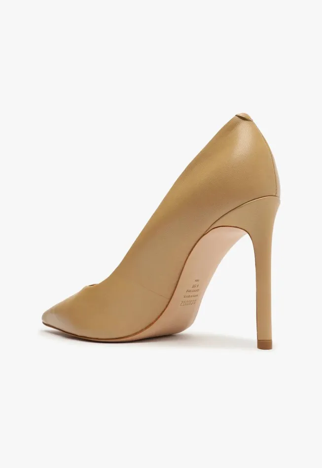 Schutz Shoes Pumps Lou Nappa Leather Pump Light Beige 8211 Women