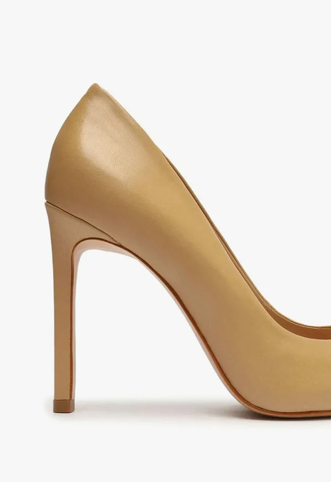 Schutz Shoes Pumps Lou Nappa Leather Pump Light Beige 8211 Women