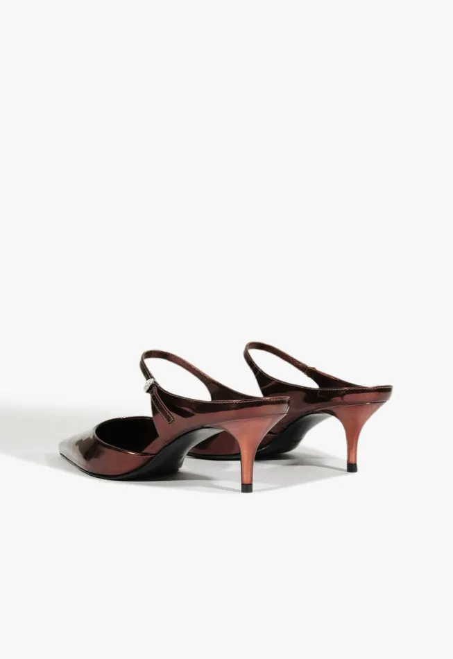 Schutz Shoes Pumps Tonya Mid Mule Pump Dark Brown 8211 Women