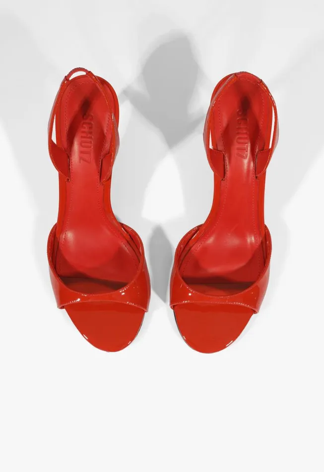 Schutz Shoes Slingbacks Scarlett Sling Mid Sandal Red 8211 Women