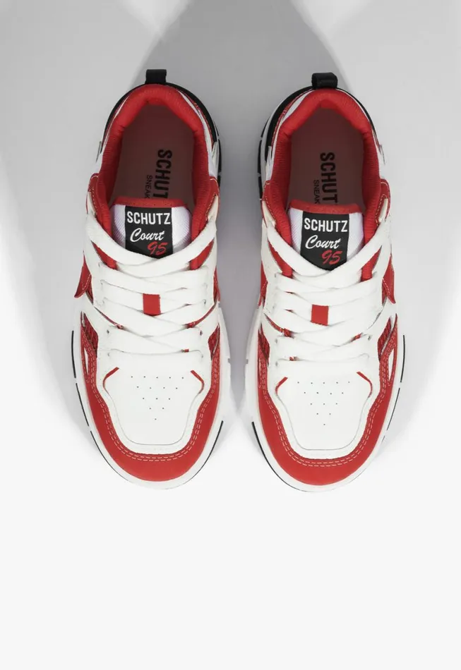 Schutz Shoes Sneakers Court 95 Sneaker Red 8211 Women