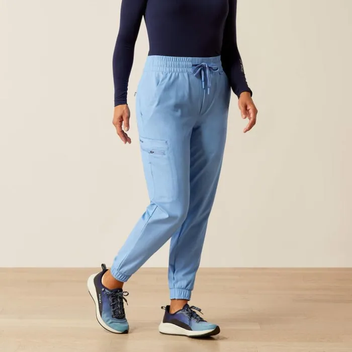 Scrubs 8211 New Women Ariat Blackwell Cargo Stretch Jogger Scrub Pant Light Blue Heather Scrubs 8211 New Women Ariat Blackwell Cargo Stretch Jogger Scrub Pant Light Blue Heather