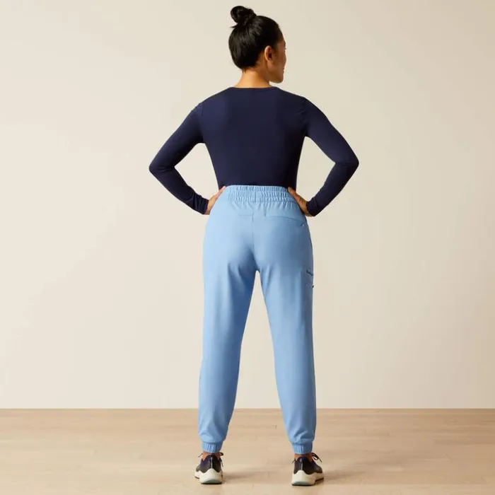 Scrubs 8211 New Women Ariat Blackwell Cargo Stretch Jogger Scrub Pant Light Blue Heather Scrubs 8211 New Women Ariat Blackwell Cargo Stretch Jogger Scrub Pant Light Blue Heather