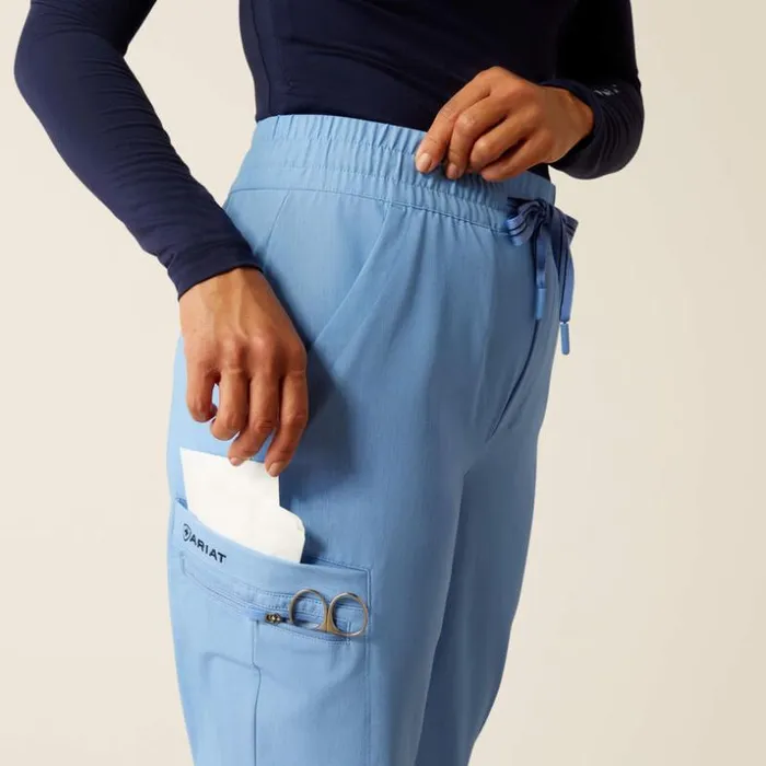 Scrubs 8211 New Women Ariat Blackwell Cargo Stretch Jogger Scrub Pant Light Blue Heather Scrubs 8211 New Women Ariat Blackwell Cargo Stretch Jogger Scrub Pant Light Blue Heather