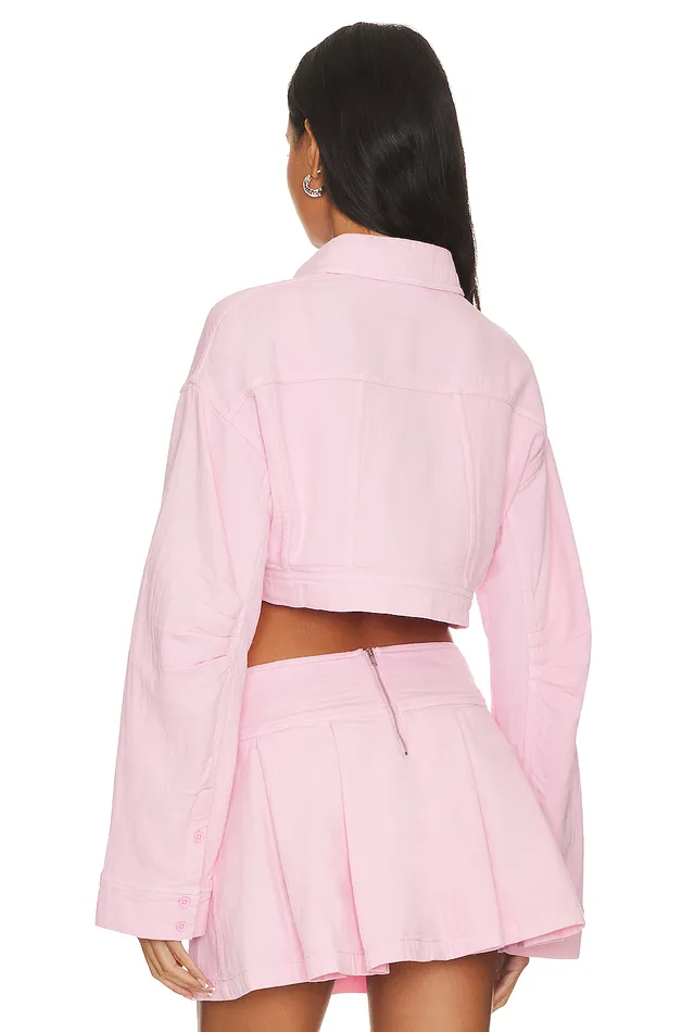 Sean Cropped Jacket Candy Pink Women Lovers and Friends Jackets and Coats