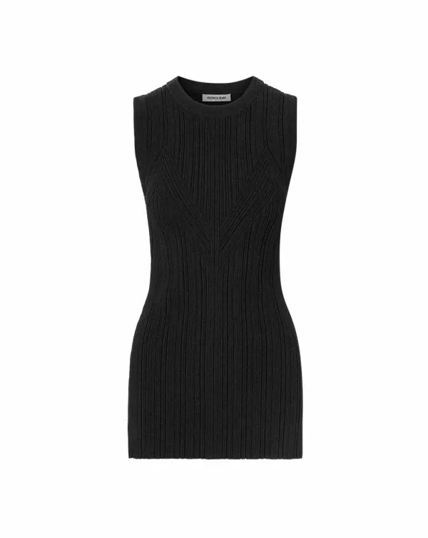 Semma RibKnit Tank Black Women Veronica Beard Tops Semma RibKnit Tank Black Women Veronica Beard Tops