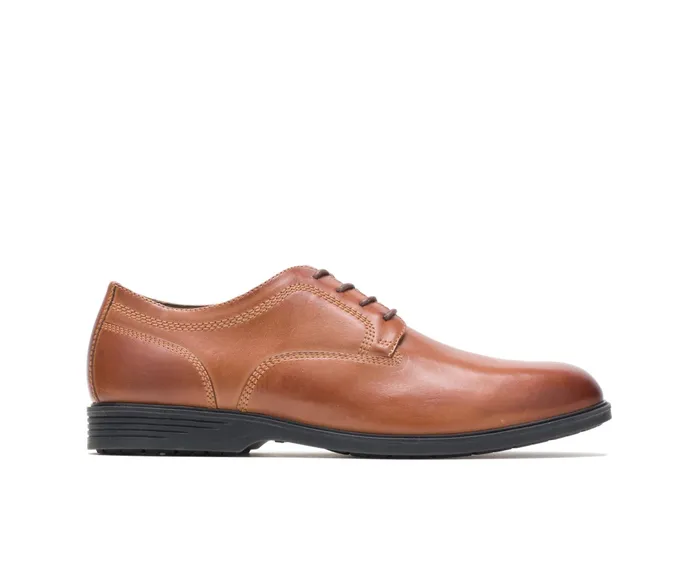 Shepsky Pt Oxford Dark Tan Leather Men Oxfords Hush Puppies
