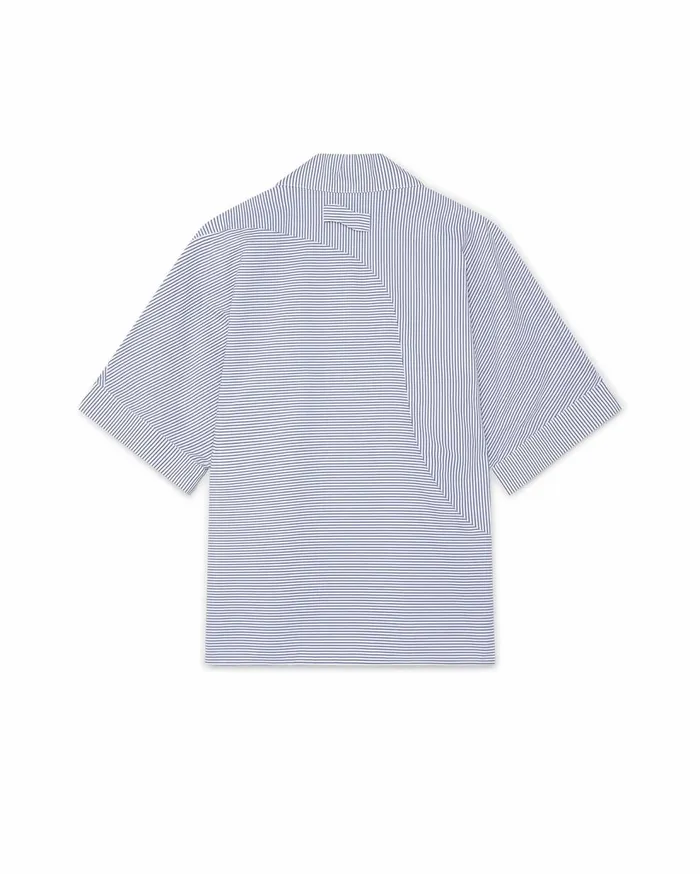Shirts Men Casablanca Paris Blue Pinstripe Cotton Shirt