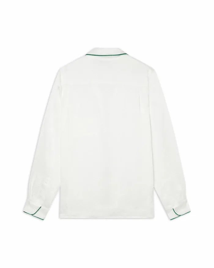 Shirts Men Casablanca Paris Monogram Pyjama Silk Shirt Shirts Men Casablanca Paris Monogram Pyjama Silk Shirt