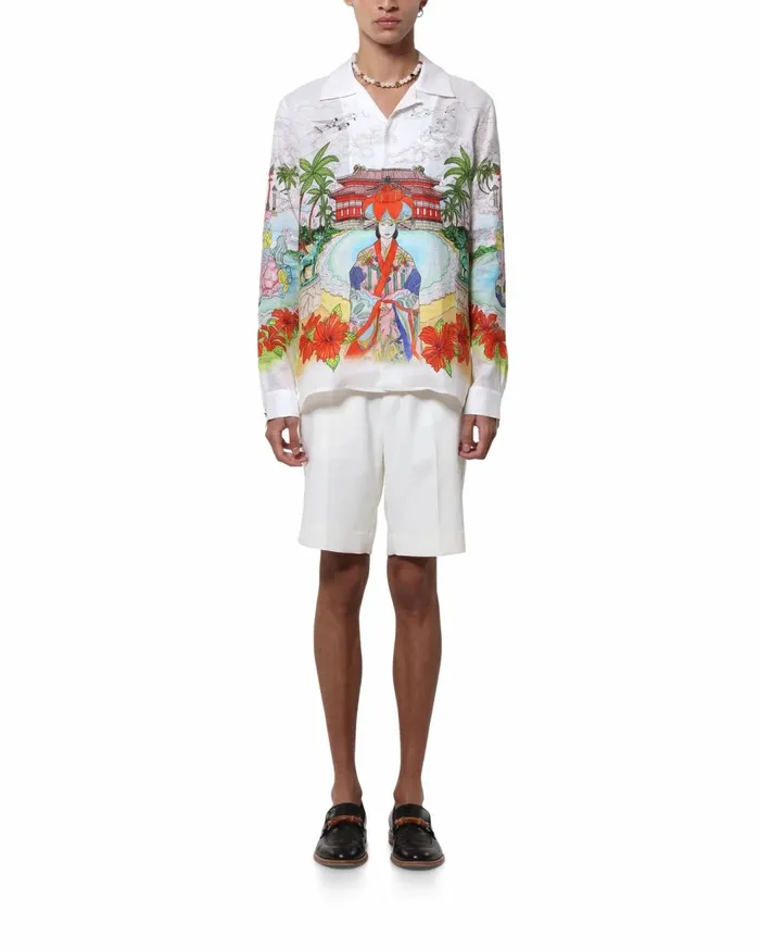Shirts Men Casablanca Paris Okinawa Cotton Shirt