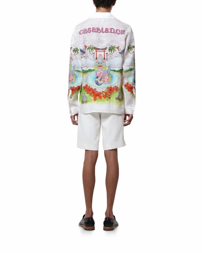 Shirts Men Casablanca Paris Okinawa Cotton Shirt