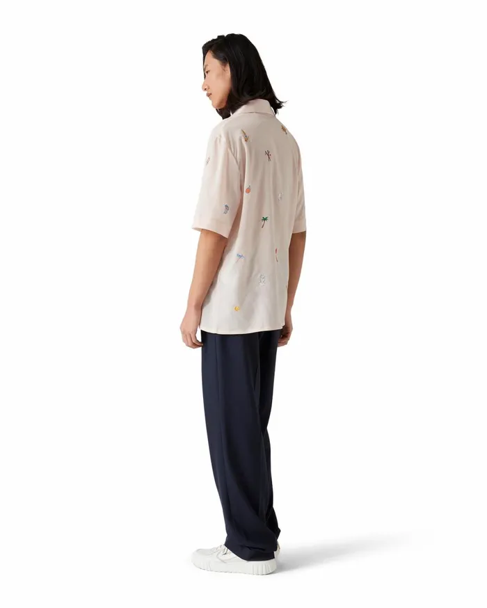 Shirts MenWomen Casablanca Paris Embroidered Motif Shirt