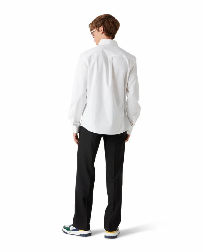 Shirts MenWomen Casablanca Paris Embroidered Orange Oxford Shirt