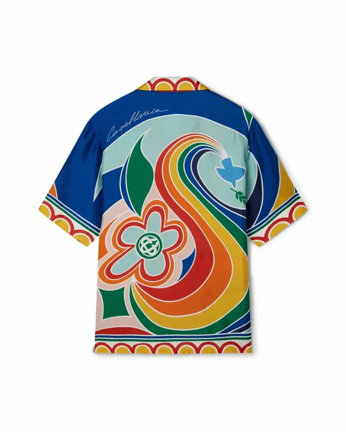 Shirts MenWomen Casablanca Paris Le Pouvoir Des Fleurs Silk Shirt Shirts MenWomen Casablanca Paris Le Pouvoir Des Fleurs Silk Shirt