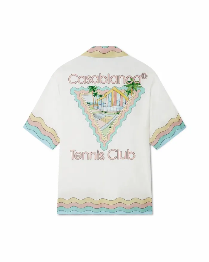 Shirts MenWomen Casablanca Paris Maison De Reve Silk Shirt