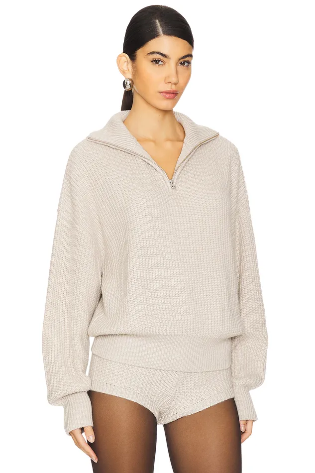 Shivani Zip Sweater Beige Women Lovers and Friends Sweaters and Knits Shivani Zip Sweater Beige Women Lovers and Friends Sweaters and Knits