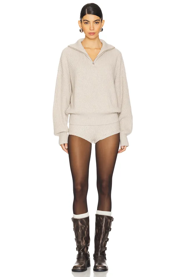Shivani Zip Sweater Beige Women Lovers and Friends Sweaters and Knits Shivani Zip Sweater Beige Women Lovers and Friends Sweaters and Knits