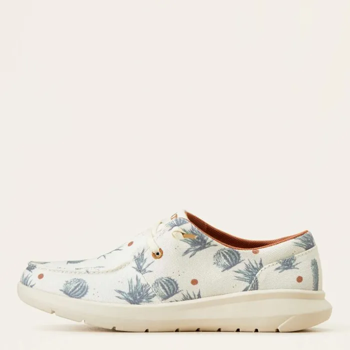 Shoes and Sneakers Women Ariat Hilo Sendero Cream Nueces Cactus Print