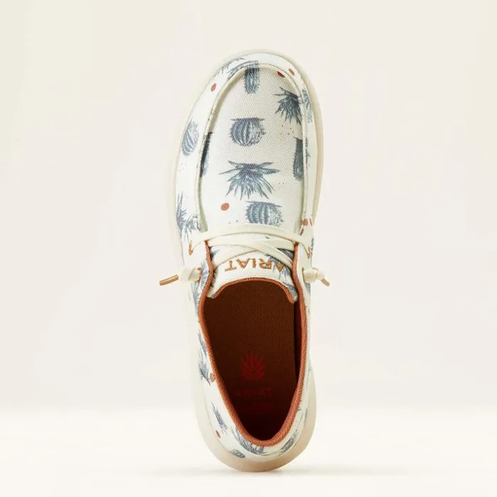 Shoes and Sneakers Women Ariat Hilo Sendero Cream Nueces Cactus Print