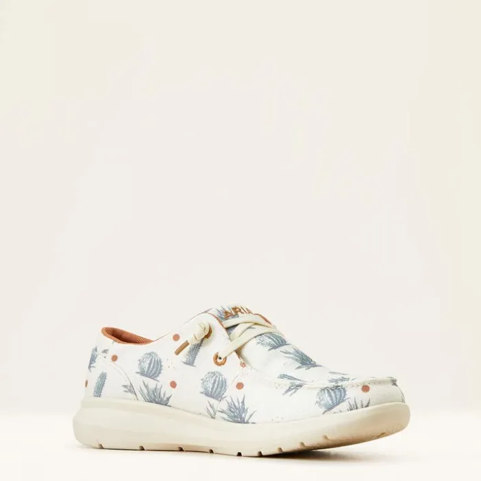Shoes and Sneakers Women Ariat Hilo Sendero Cream Nueces Cactus Print
