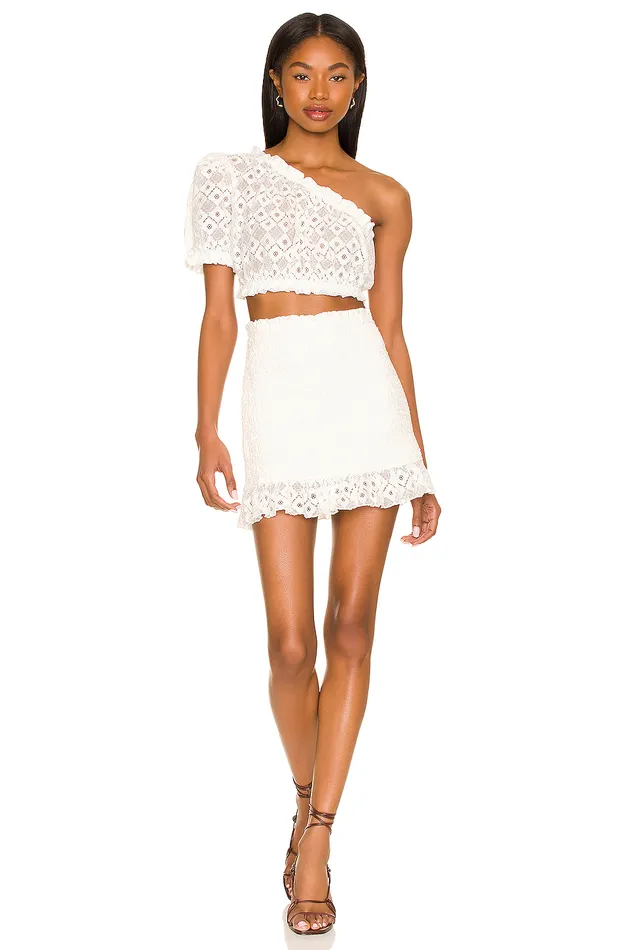 Shoreline Mini Skirt White Women Lovers and Friends Skirts Shoreline Mini Skirt White Women Lovers and Friends Skirts