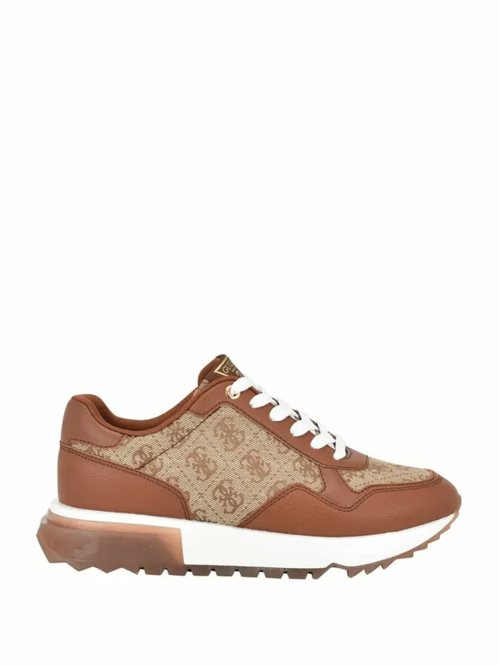 Side Logo Joggers Medium Brown Women Sneakers GUESS Side Logo Joggers Medium Brown Women Sneakers GUESS