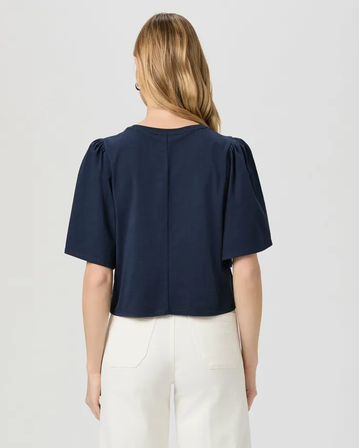 Sigrid Tee 8211 Dark Ink Blue Women Tees and Tanks PAIGE