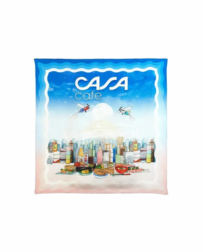 Silk Scarves MenWomen Casablanca Paris Casa Cafe Large Silk Scarf