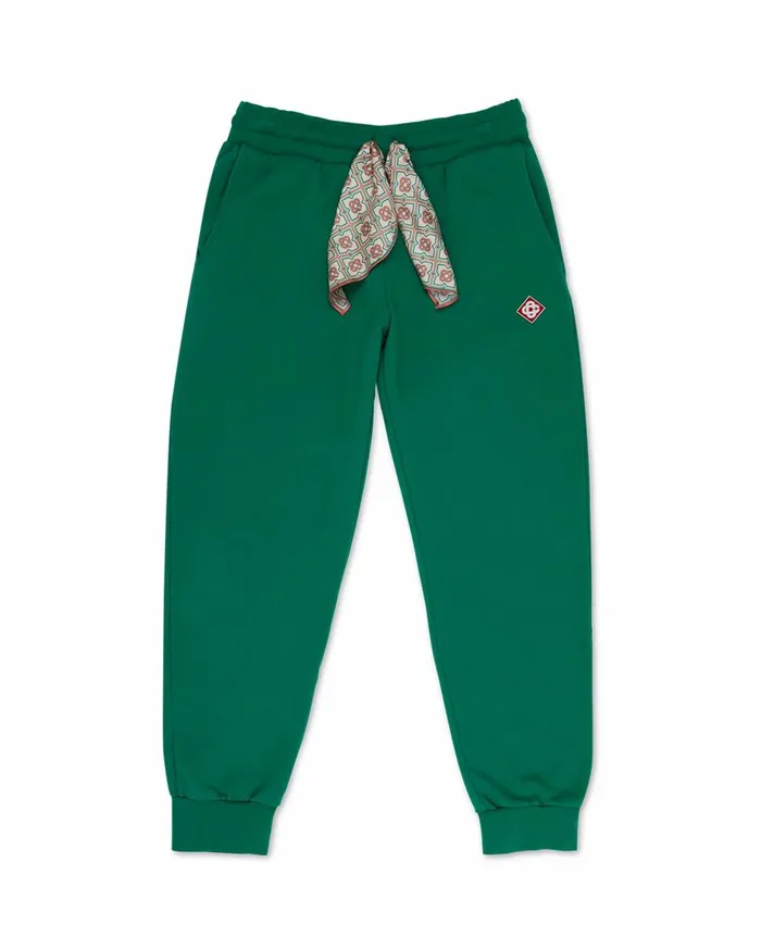 Silk Scarves MenWomen Casablanca Paris Green Silk Scarf Sweatpant