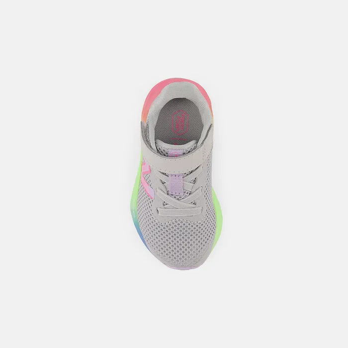 Size 0 8211 10 Fresh Foam Arishi v4 Bungee Lace with Top Strap Light Aluminum with Cyber Lilac and Neon Pink New Balance Kids Size 0 8211 10 Fresh Foam Arishi v4 Bungee Lace with Top Strap Light Aluminum with Cyber Lilac and Neon Pink New Balance Kids