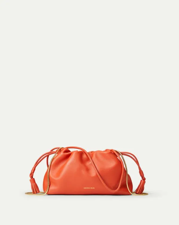 Small Veronica Beard Stash Bag Persimmon Women Veronica Beard Handbags