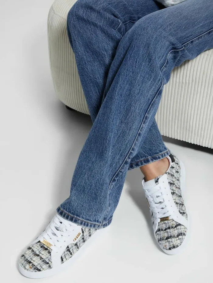 Sneakers GUESS Women Renzy Tweed LowTop Sneakers Black