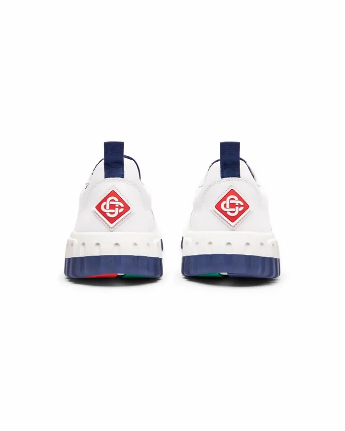 Sneakers Men Casablanca Paris Court White and Navy Sneaker