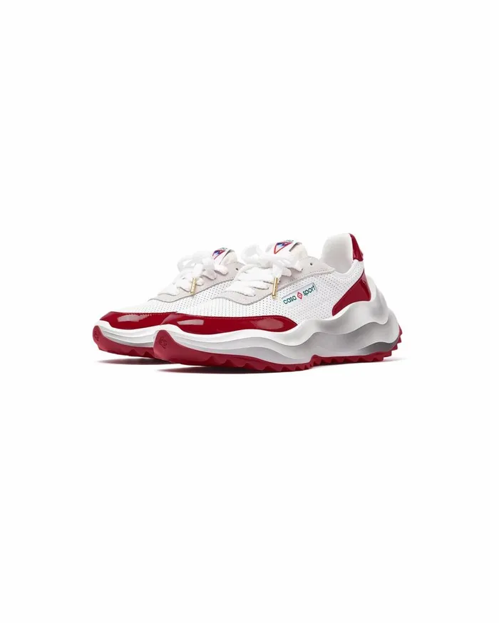 Sneakers Women Casablanca Paris Atlantis White and Haute Red Sneaker