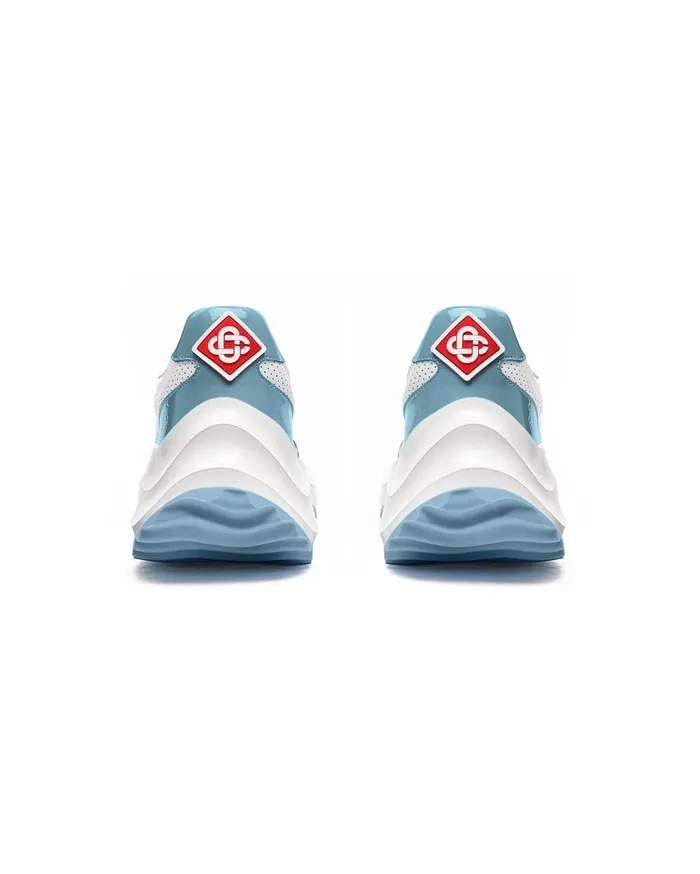 Sneakers Women Casablanca Paris Atlantis White and Powder Blue Sneaker