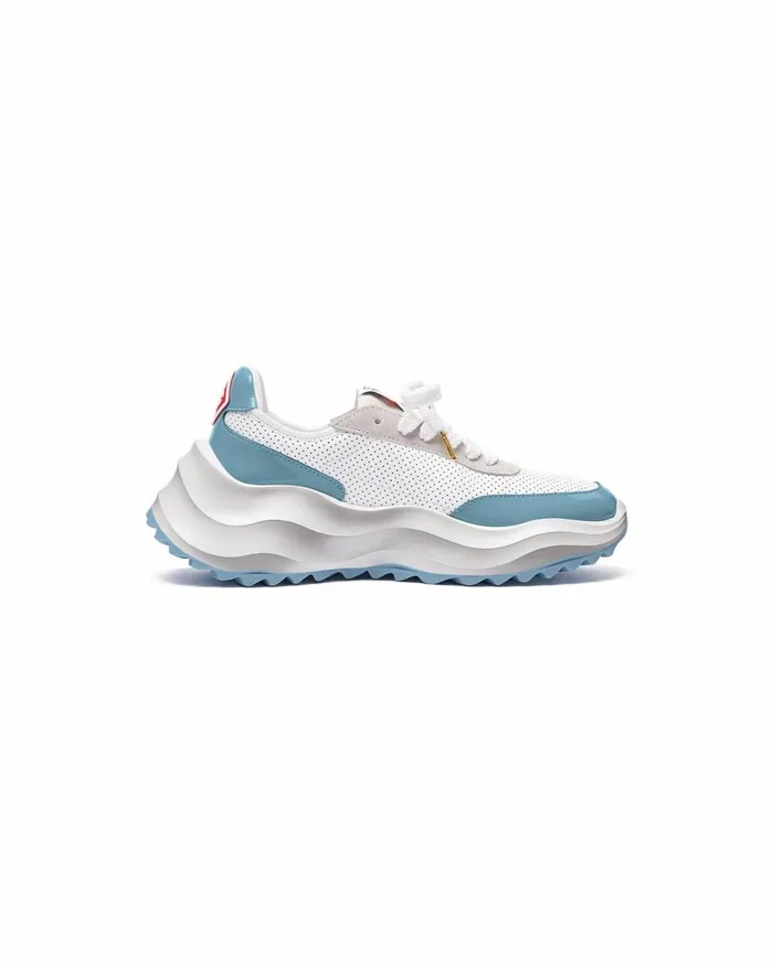 Sneakers Women Casablanca Paris Atlantis White and Powder Blue Sneaker