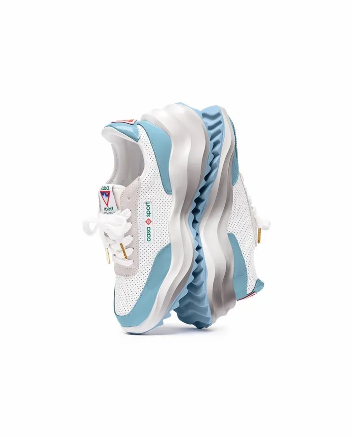Sneakers Women Casablanca Paris Atlantis White and Powder Blue Sneaker