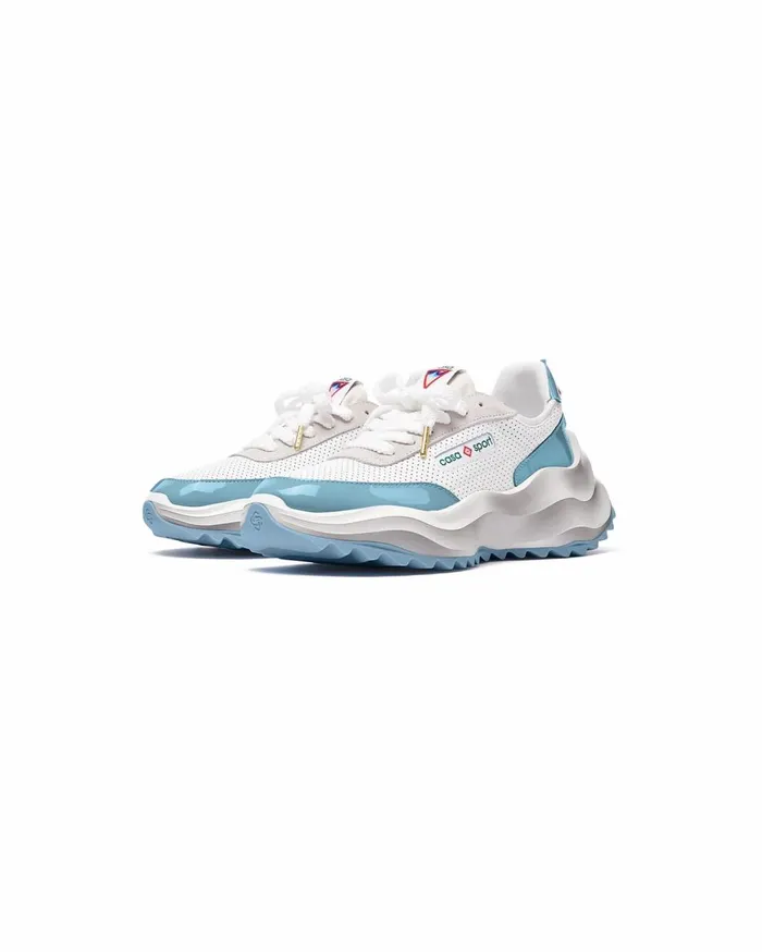Sneakers Women Casablanca Paris Atlantis White and Powder Blue Sneaker