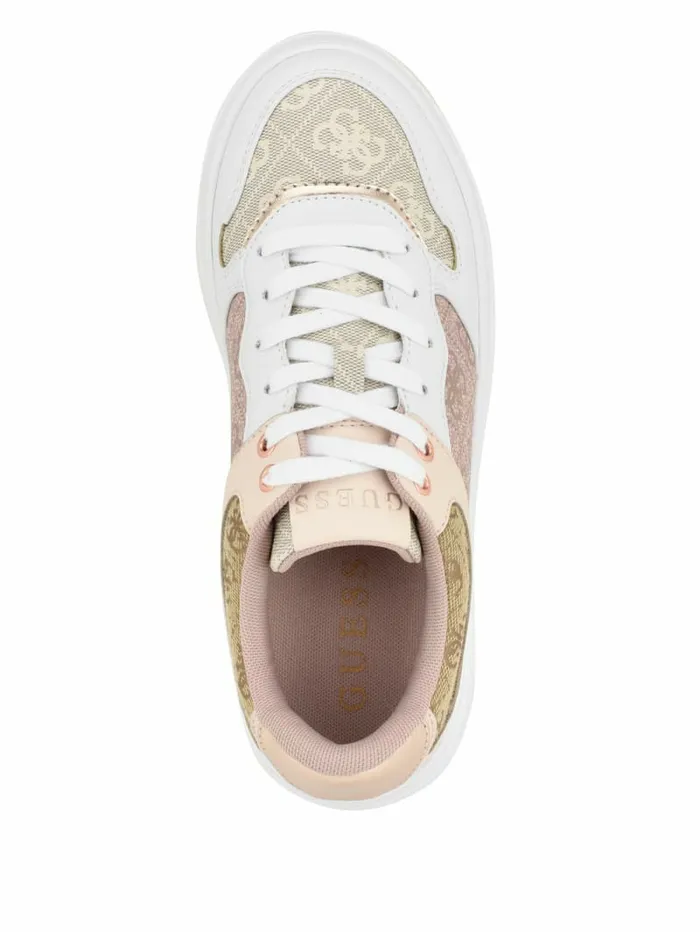 Sneakers Women Cleva Contrasting LowTop Sneakers Light Natural 110 GUESS Sneakers Women Cleva Contrasting LowTop Sneakers Light Natural 110 GUESS