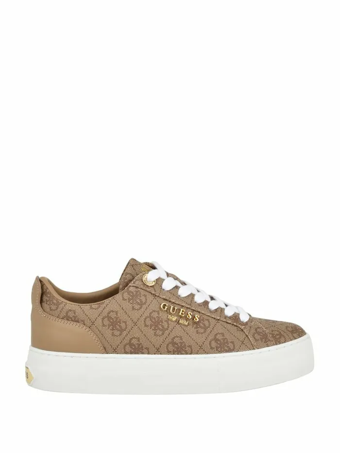 Sneakers Women GUESS Logo Print LowTop Sneakers Light Natural 110 Sneakers Women GUESS Logo Print LowTop Sneakers Light Natural 110