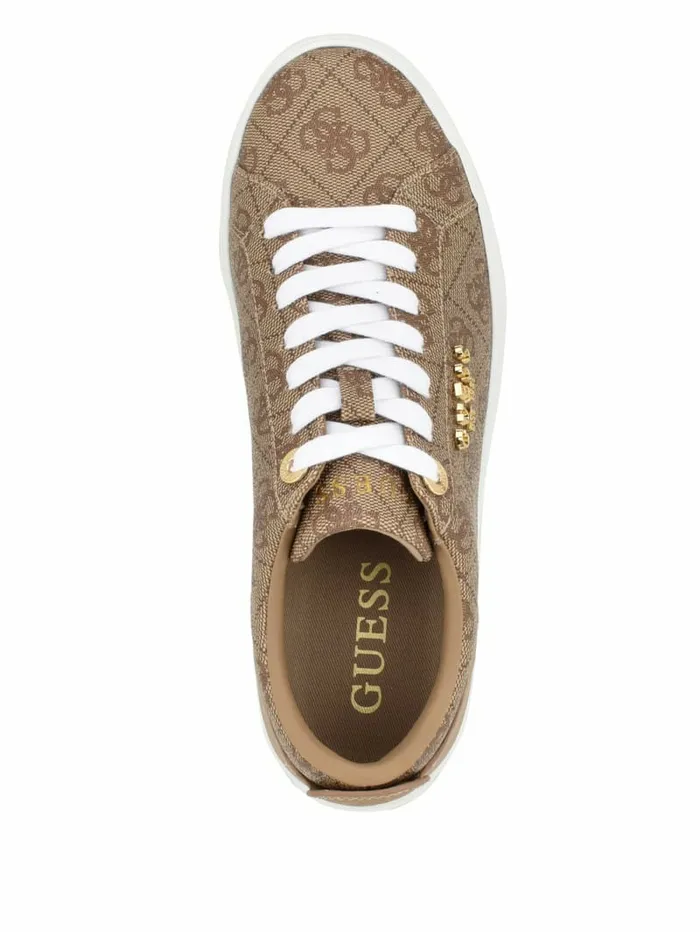 Sneakers Women GUESS Logo Print LowTop Sneakers Light Natural 110 Sneakers Women GUESS Logo Print LowTop Sneakers Light Natural 110