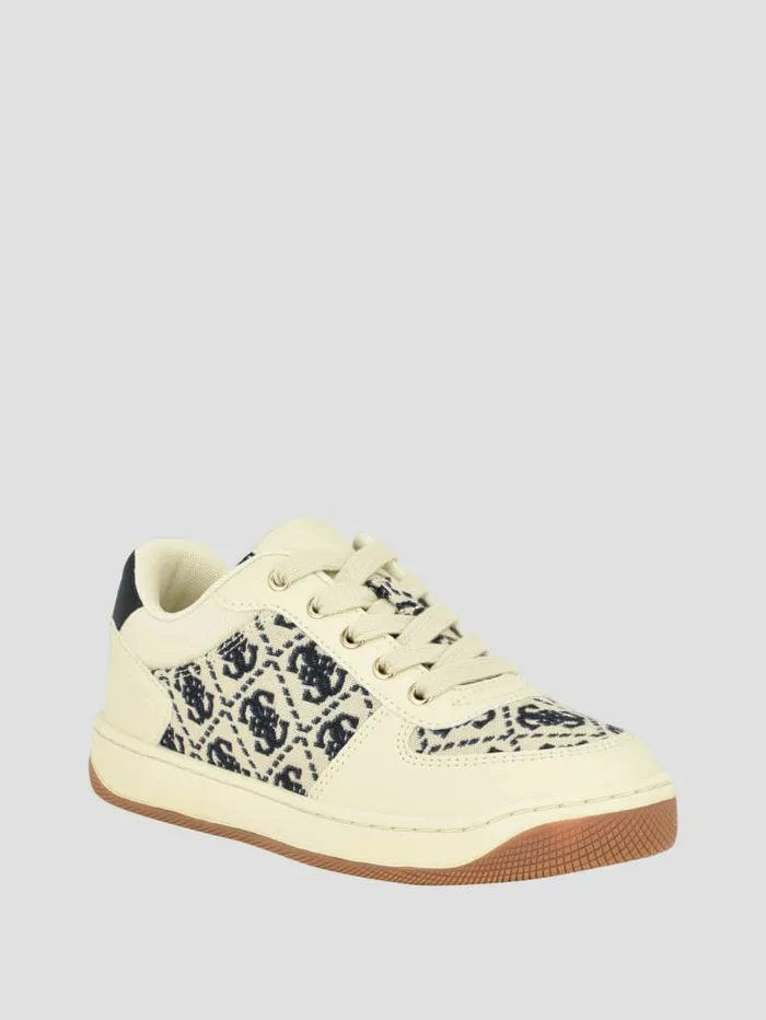 Sneakers Women Invited Jacquard Low Top Medium Natural GUESS