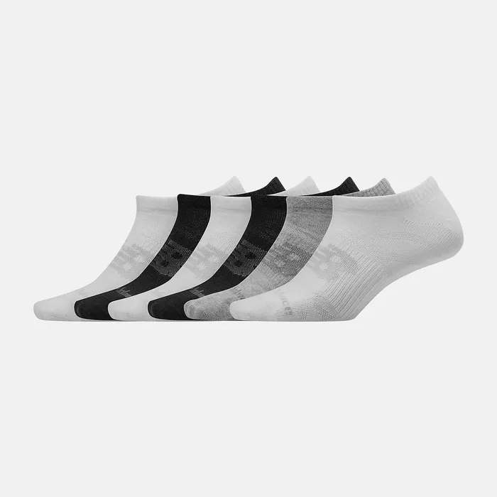 Socks Flat Knit No Show Socks 6 Pack ASSORTED COLORS 1 New Balance MenWomen