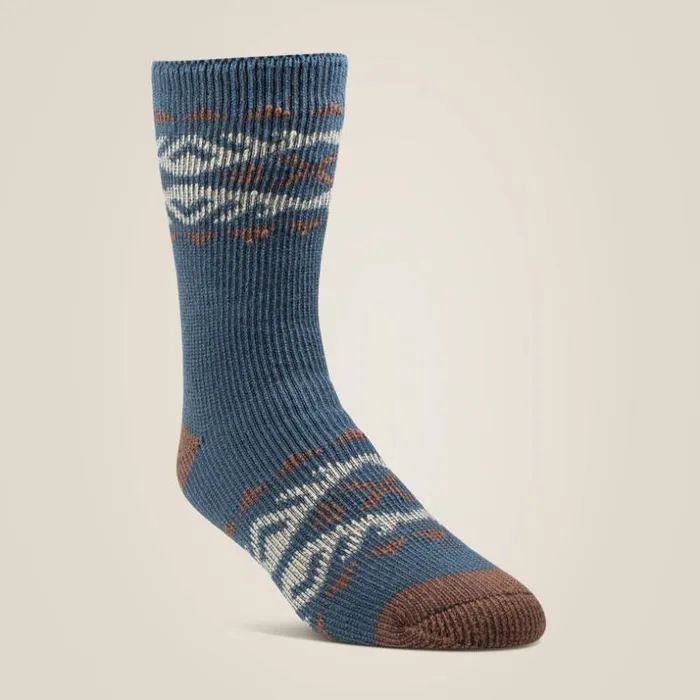 Socks Men Ariat Premium Alpine Sock Pair Multi Color Pair Sage