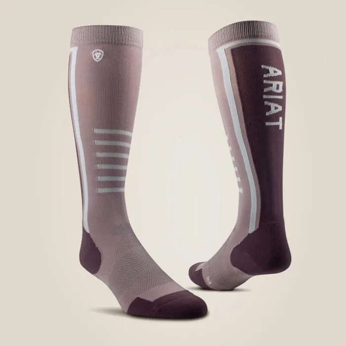 Socks MenWomen Ariat AriatTEK Slimline Performance Socks Quailhuckleberry