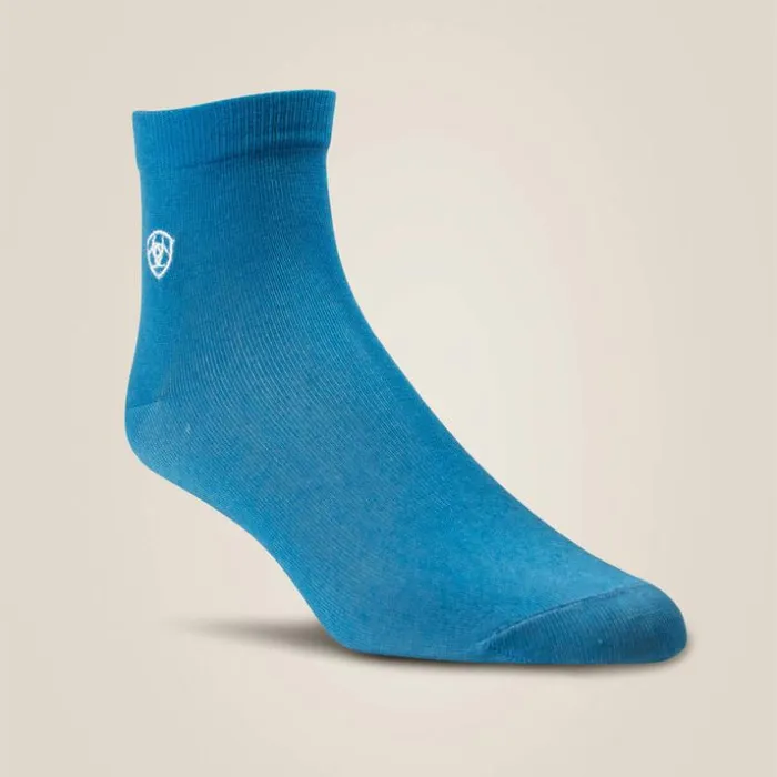 Socks Women Ariat Southwest Theme Ankle Sock 2 Pair Multi Color Pack Muted Serapesky Blue